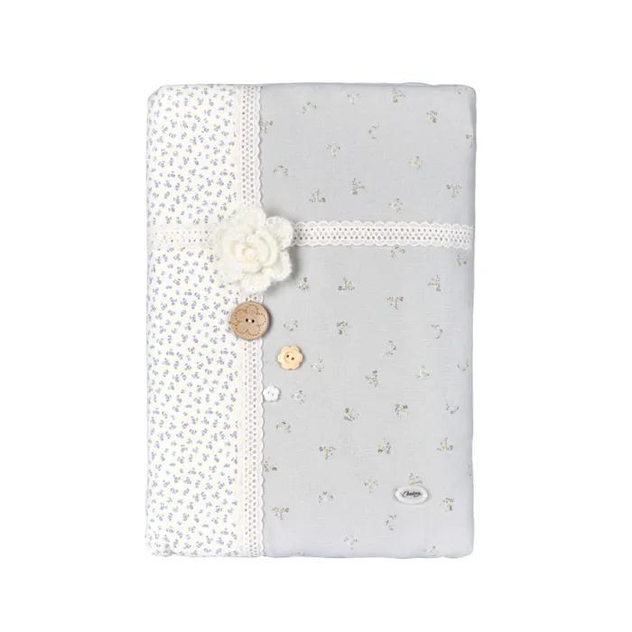 Blomming notebook pouch_mint cream