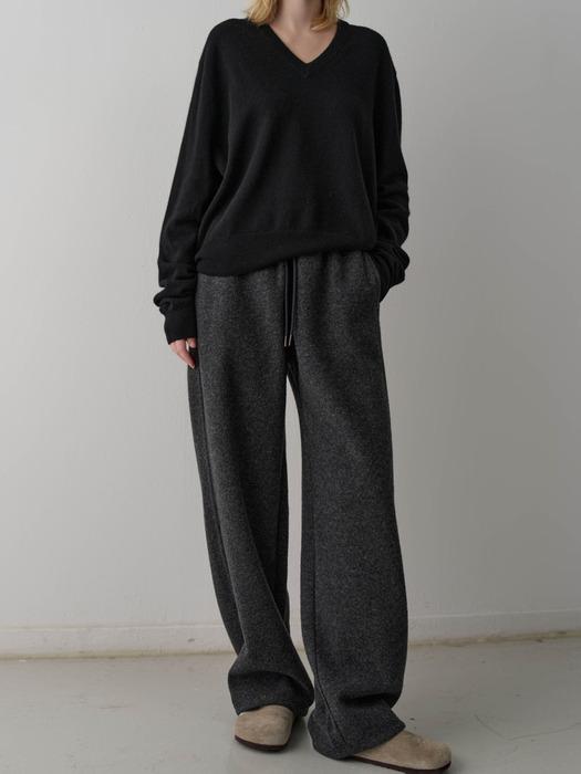 소프트 울 스웻 팬츠_charcoal