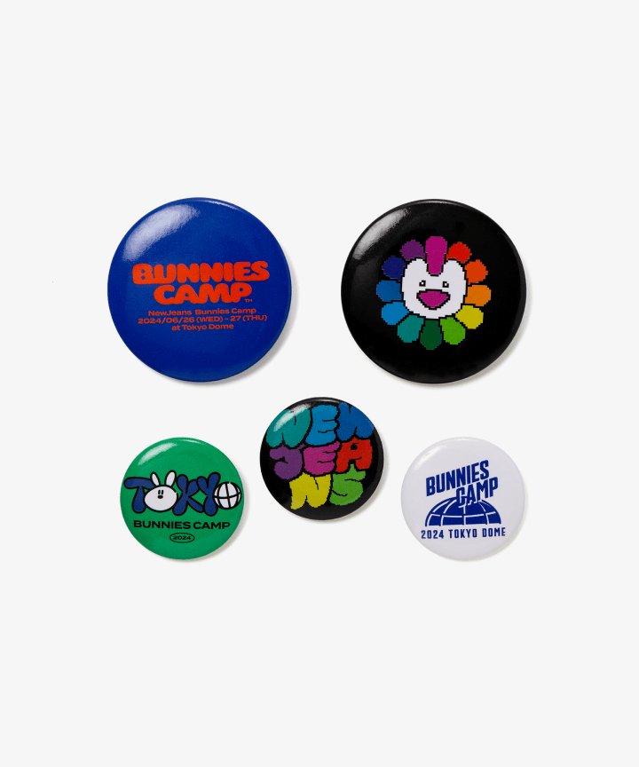 BUNNIES CAMP 2024 TOKYO DOME CAN BADGE SET