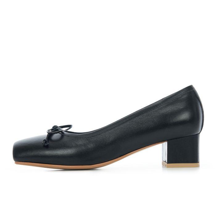 SIA Ballerina Pumps - BLACK / BEIGE