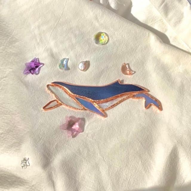 유리풀 스테인드글라스 고래 썬캐쳐 혹등고래 월행잉 드림캐쳐