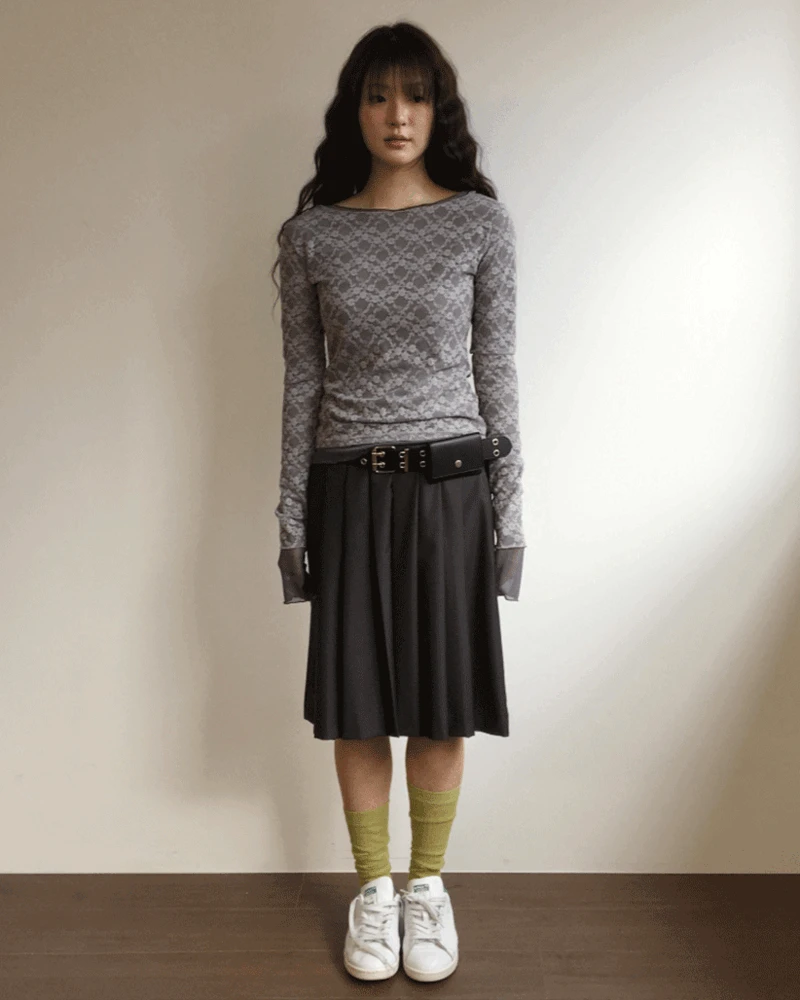 플로라 도펠 레이스 롱슬리브 (2color)