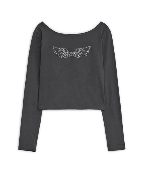 엔젤 윙 탑 (차콜)