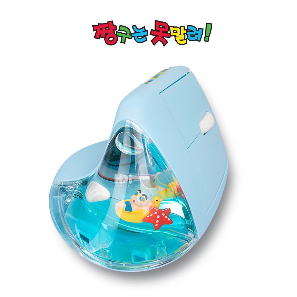 짱구 오리튜브 피규어 버티컬 무선 마우스 멀티페어링 인체공학 손목보호 무소음 굿즈 정품