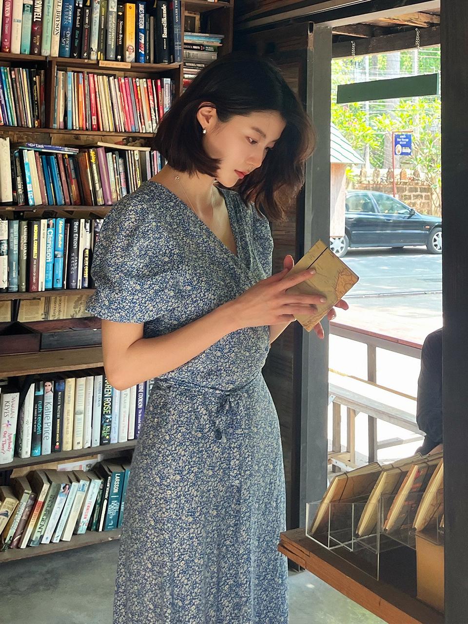 [임현주, 수지 착용] JANE flower lap dress_sky blue