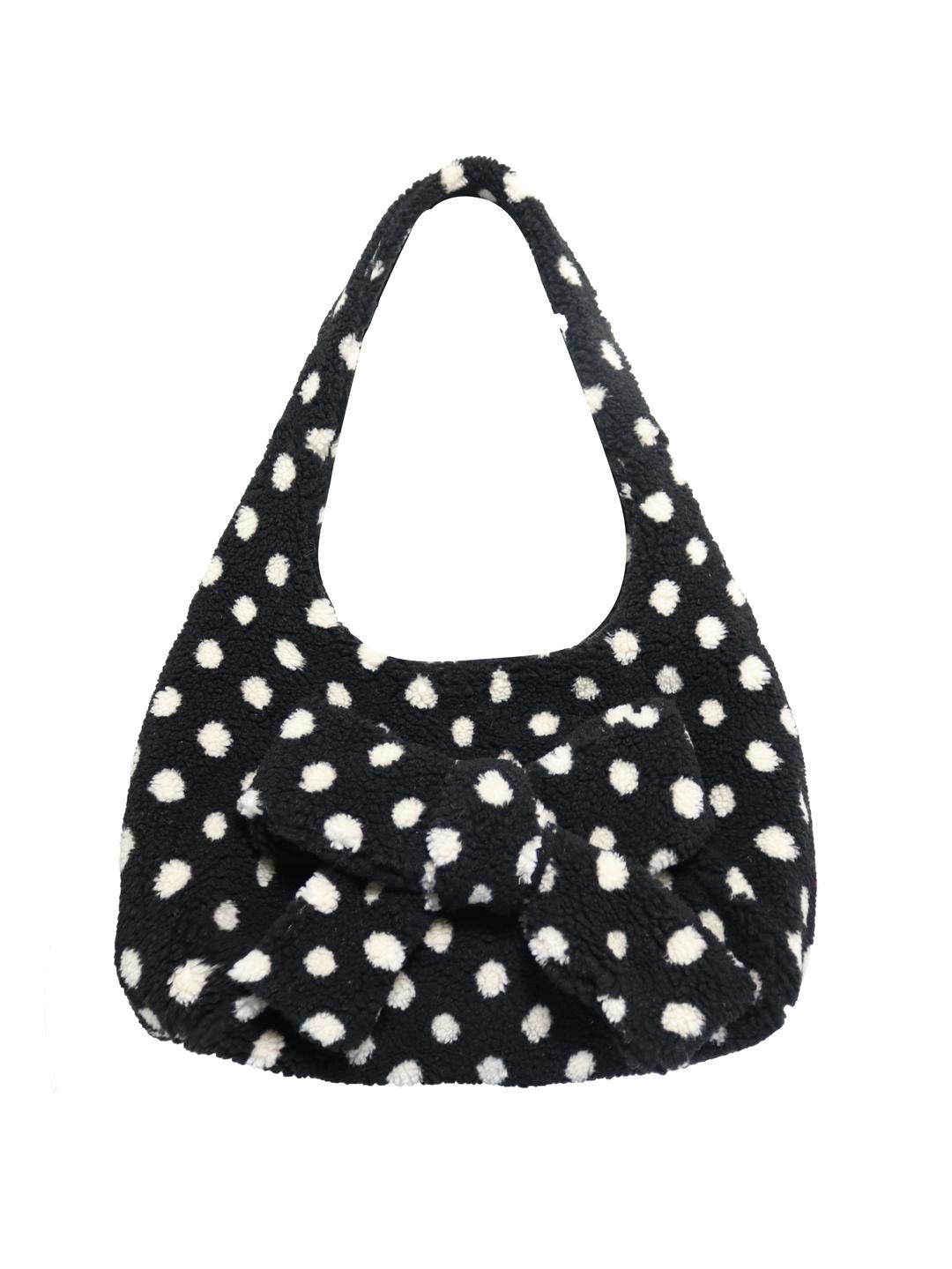 [8th RESTOCK] DOT FLUFFY SHOULDER BAG [BLACK]_ 11/19 예약배송