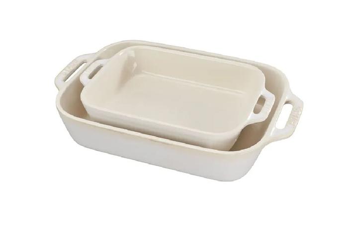 [해외] 직사각형 베이킹 접시 2개세트 (2종)