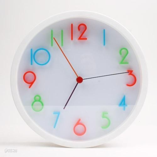 저소음 벽시계 silent art clock - white