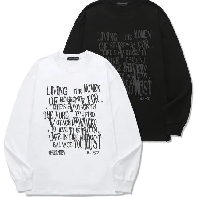 [⏰타임특가⏰/당일발송] BALANCE TYPO 롱슬리브 (VLS0074)