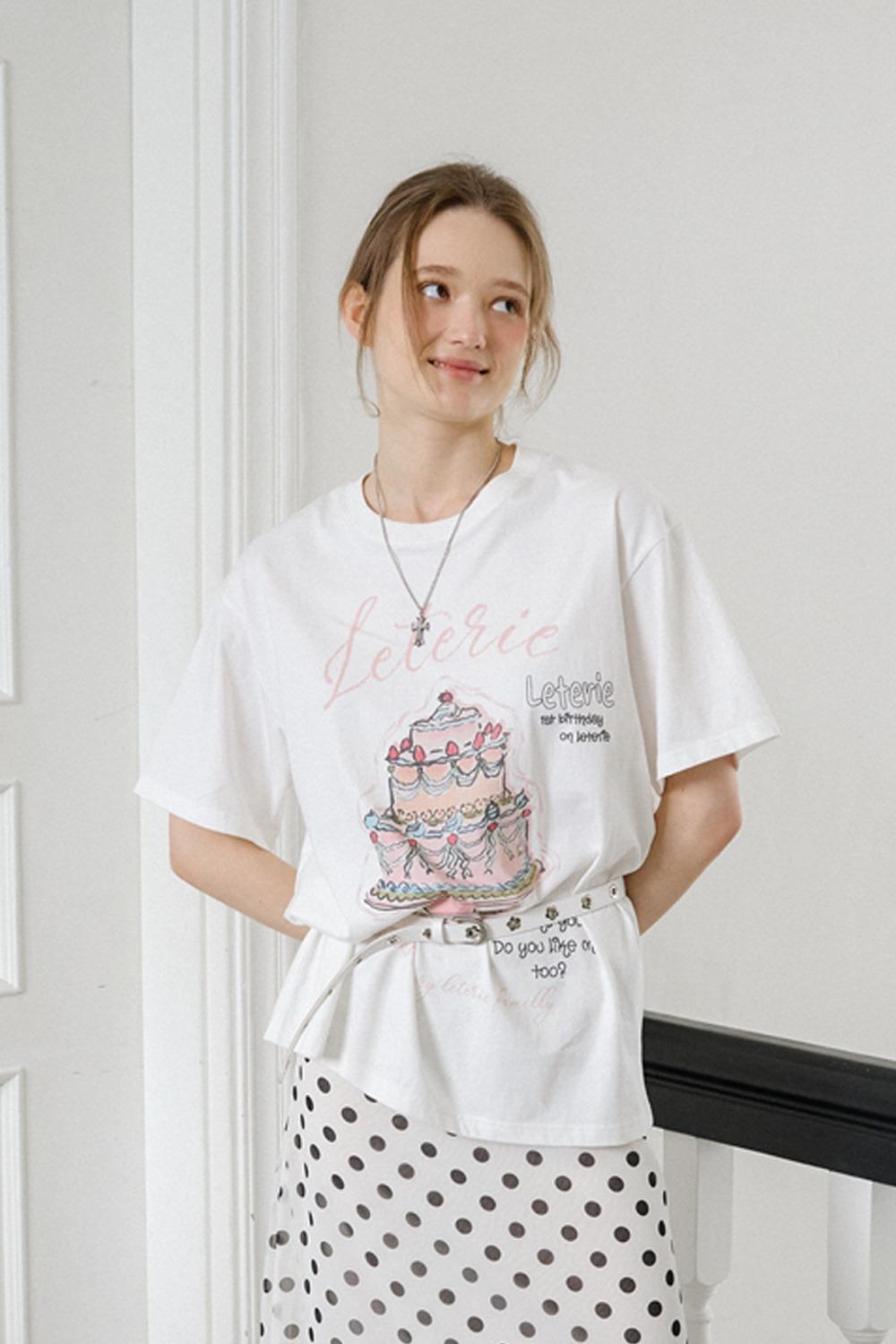 SWEET CAKE T-SHIRTS_WHITE