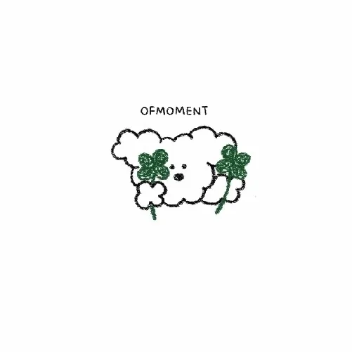 [🏷자체제작] 클로버증정! 행운을 드려요 김멍실 네잎클로버 에어팟 케이스 투명 반투명 매트 1/2세대 3세대 프로 프로2 키링 추가 가능