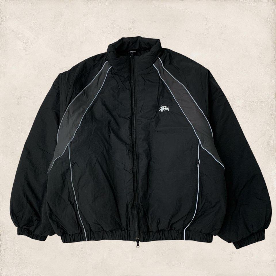 스투시 나일론 배색 패딩 (블랙)