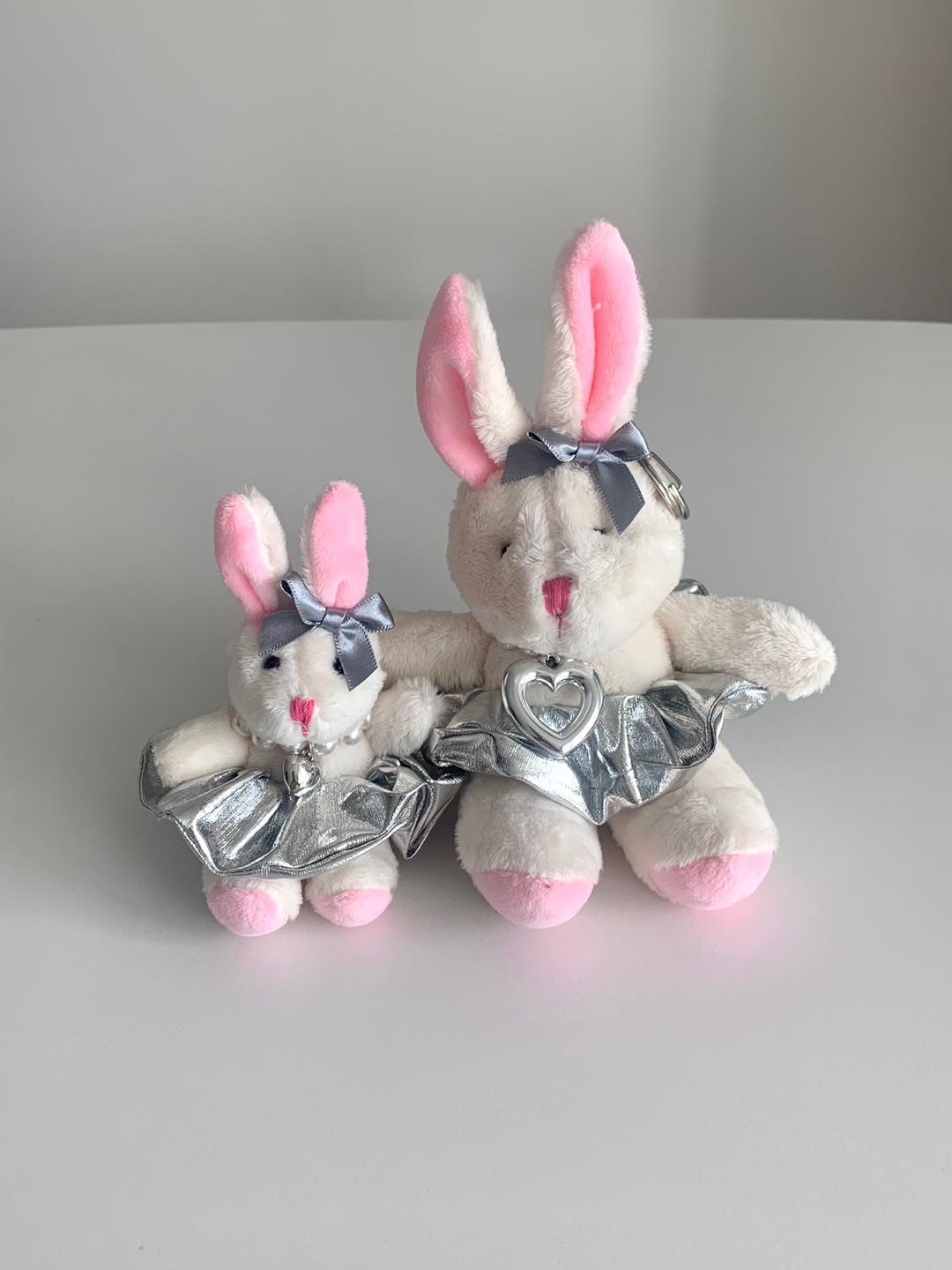 실버 발레리나 토끼인형키링