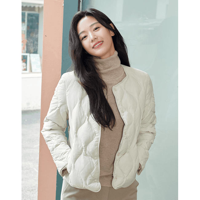 지오다노 전지현 어니언 퀼팅 경량 다운자켓 0537-1907