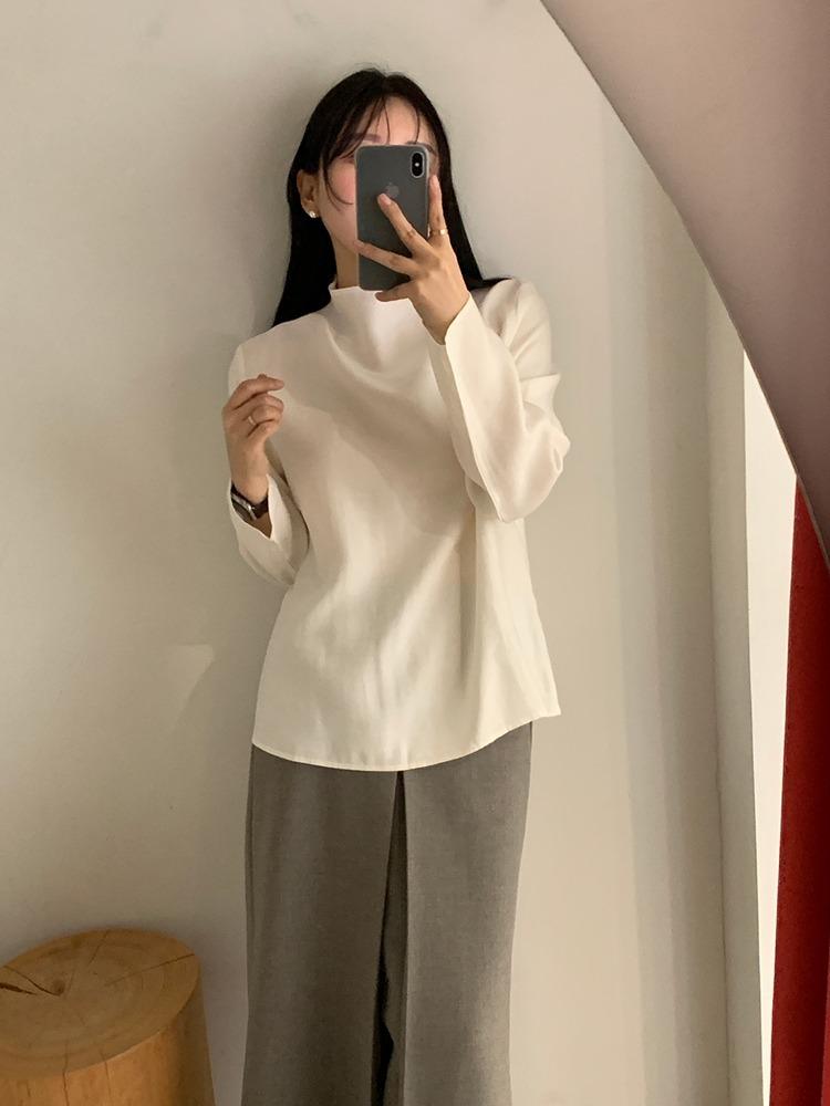 [made] 하이넥 블라우스 (2way)