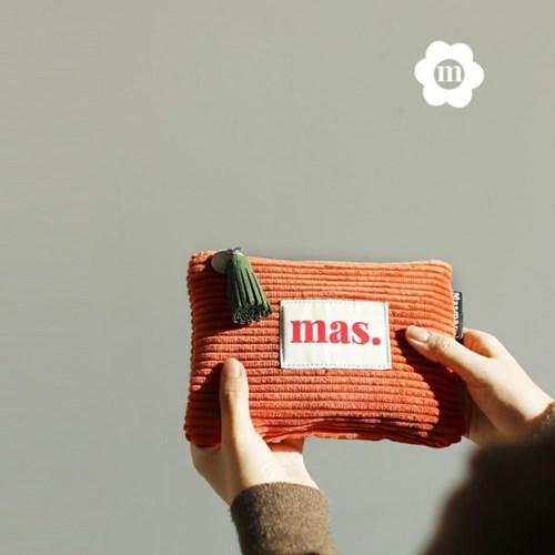 [텐텐단독]mas basic pouch_corduroy orange