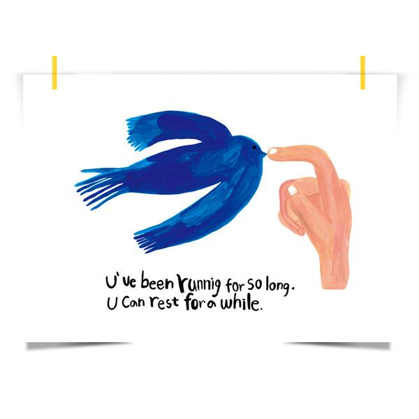 파랑새_아트 포스터(size A3 / 5070)