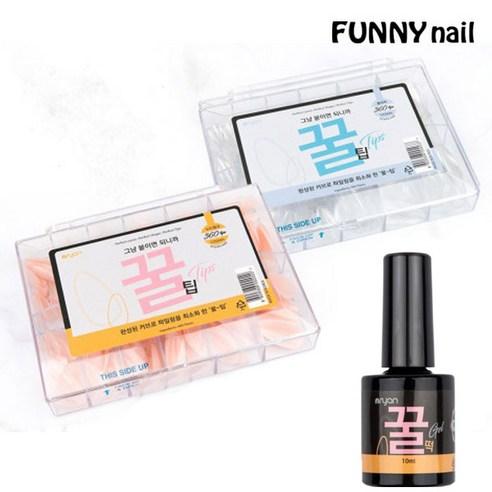 엔리안 꿀 네일팁 360p, 누드핑크, 1개