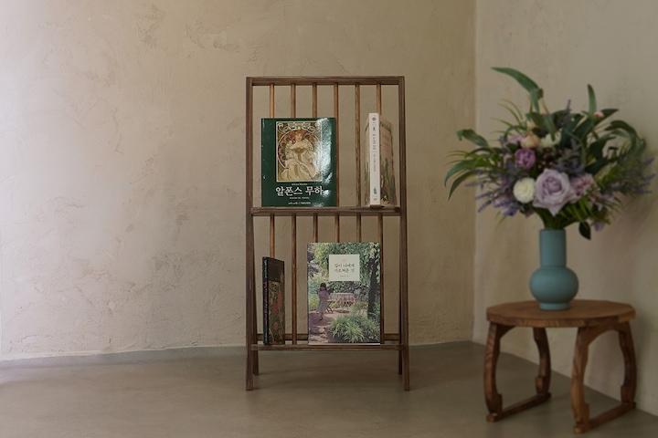 책갈피 책장 매거진랙 전면책장 2단 2colors