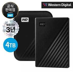 WD NEW My Passport Gen3 외장하드, 4TB, 블랙