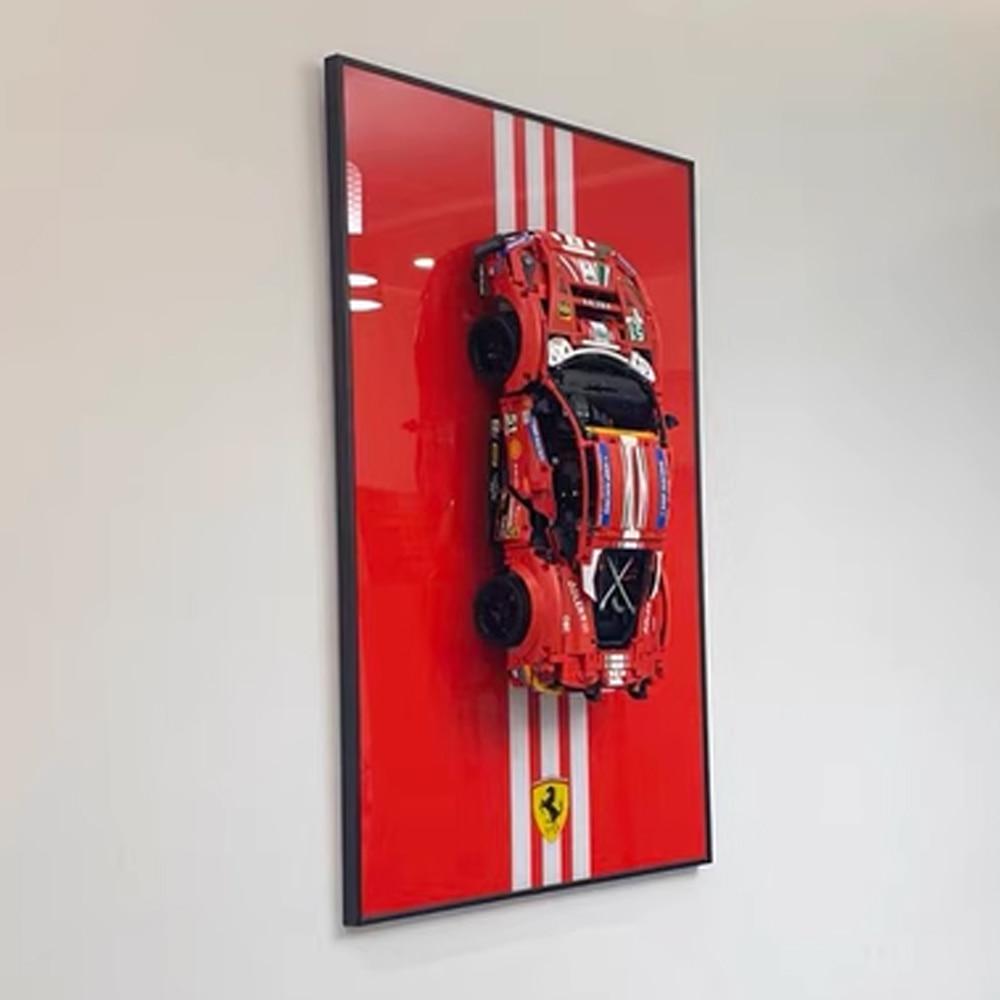 아트모어 블록 슈퍼카 컬렉션 3D 월 데코레이션 액자