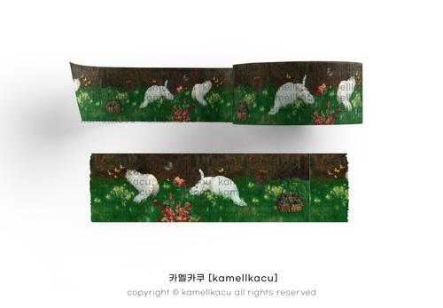 [15mm x 7m]blue eyes and pink nose with white cat