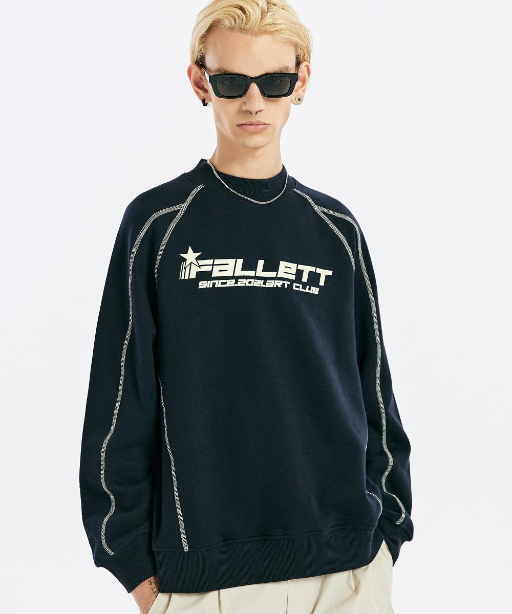 아트 클럽 맨투맨 네이비