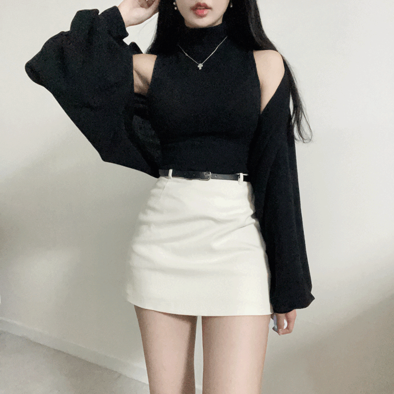 [가디건set/존예,소장강추] 슈엔 민소매 폴라 + 볼레로 가디건 세트 (3color)