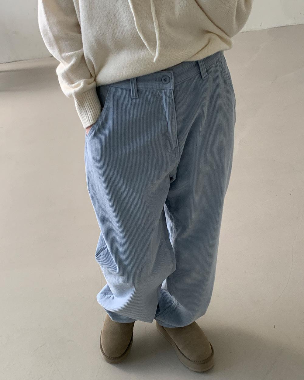 (당일)피그 골덴 소라 팬츠