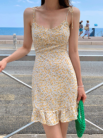 [made HAVANA] 엘리 플라워 미니 원피스