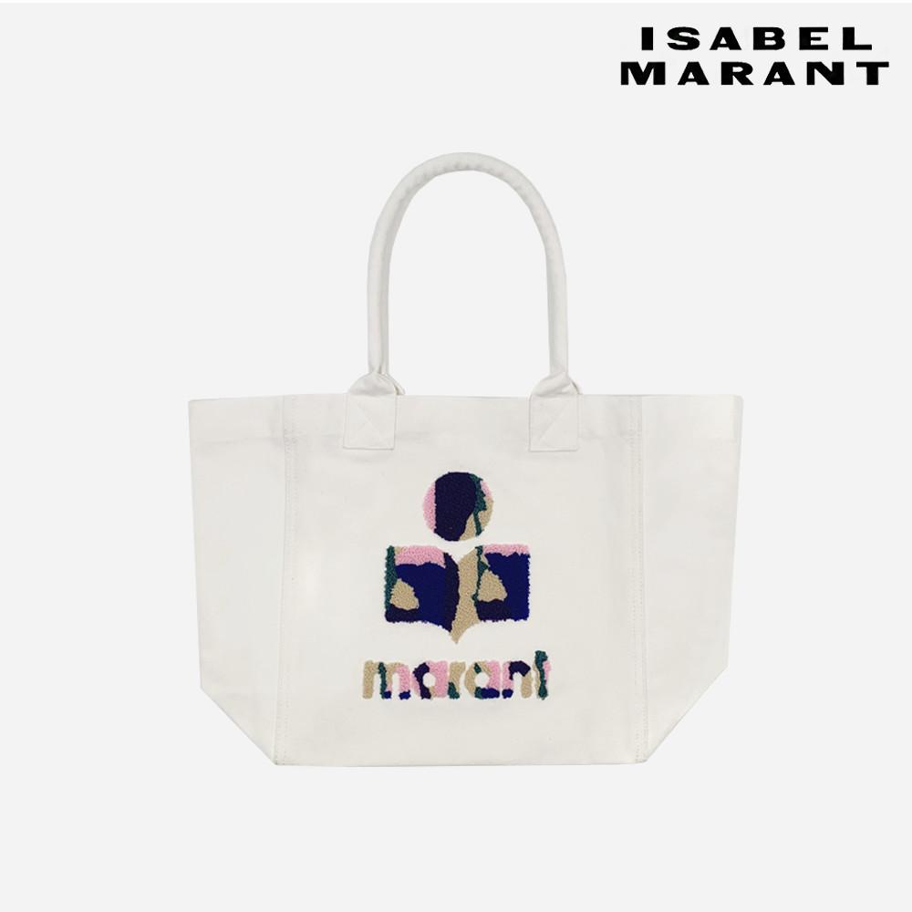 이자벨 마랑 토트백 스몰 옌키 로고 에크루 에코백