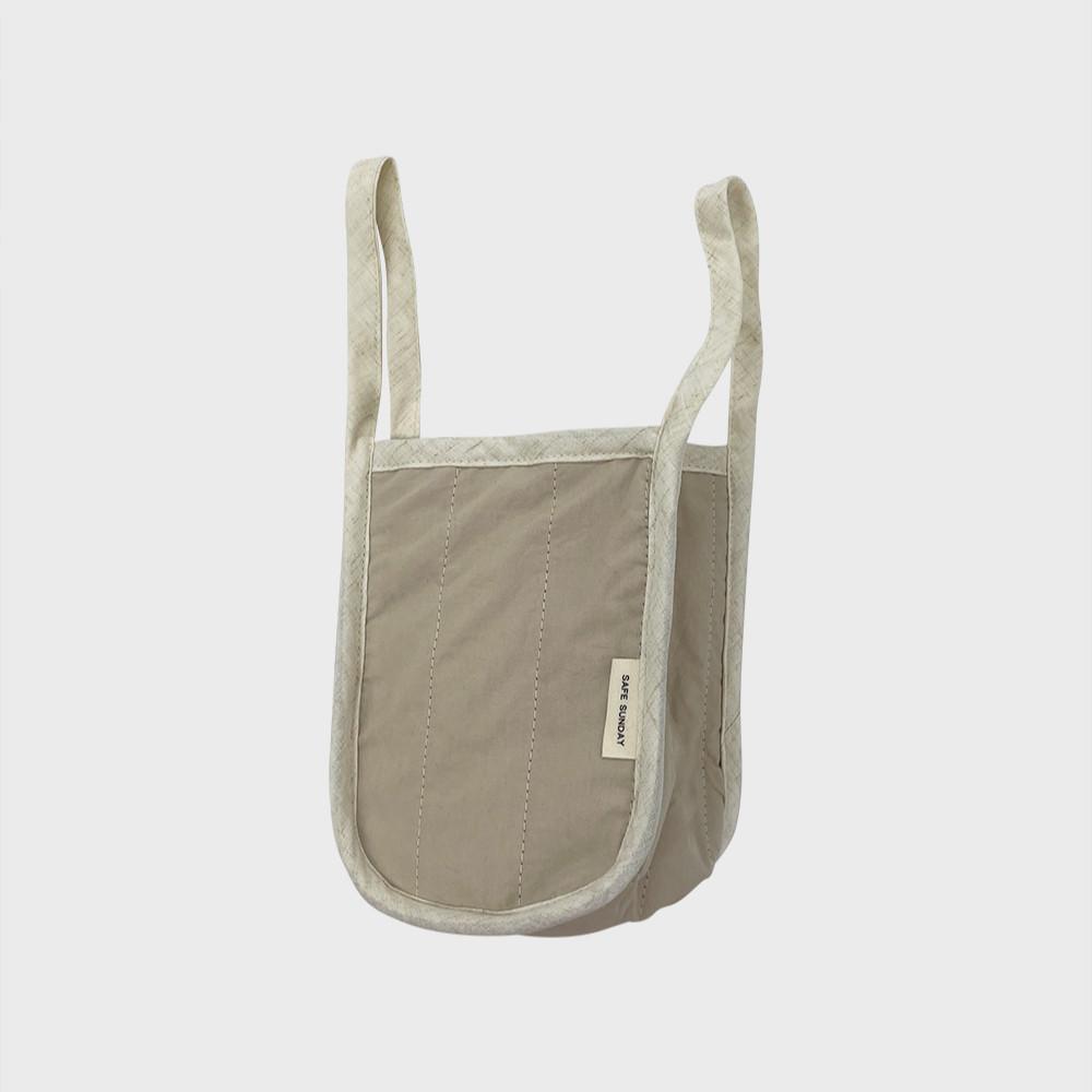 스트랩 미니백 (누빔 베이지_아이보리)