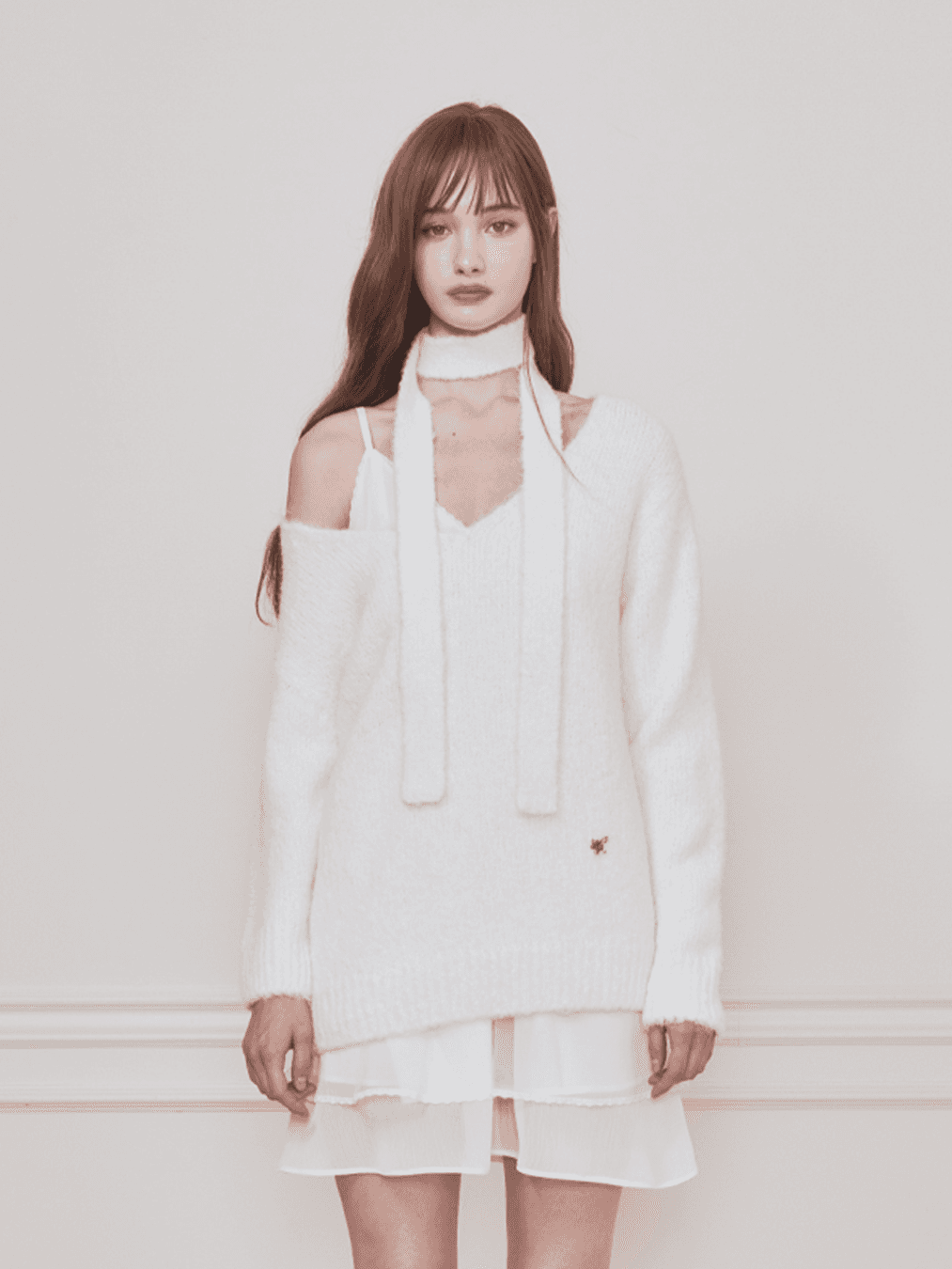 Coco scarf knit (Ivory)