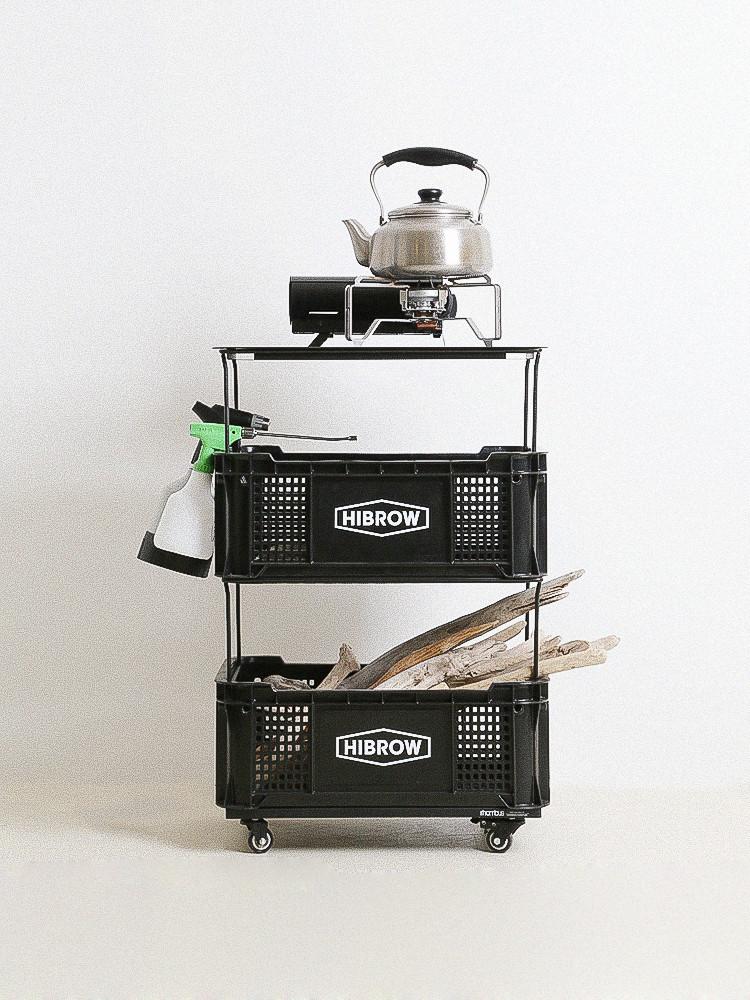 하이브로우 롬버스 수납 캐리어 렉 캠핑 밀크박스 테이블 다리