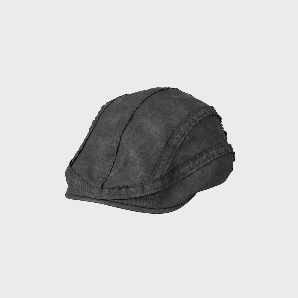LEATHER HUNTING CAP [CHARCOAL]