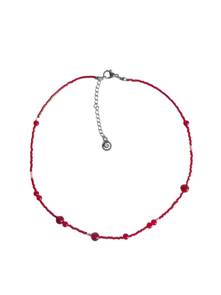Red Beads Necklace