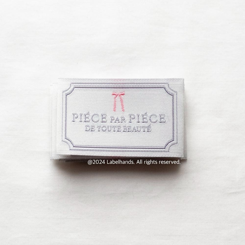 드뚜뜨보떼 직조라벨 De toute beauté woven label 핸드메이드라벨