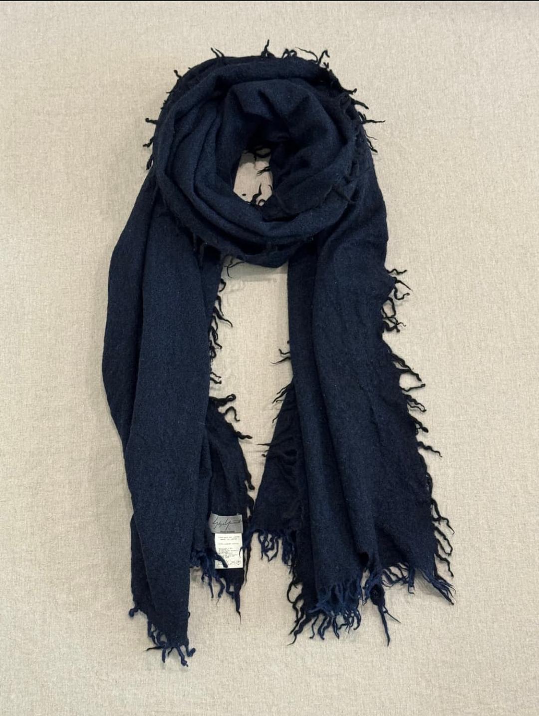 요지야마모토 뿌르옴므 프린지 울 머플러 | 후루츠패밀리