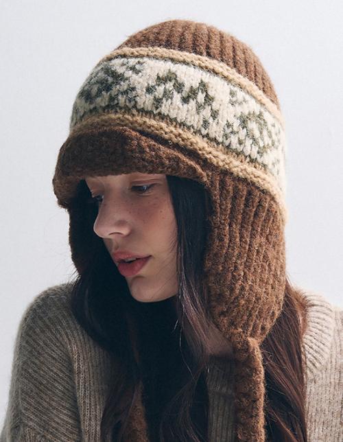 알펜 이어플랩 니트 모자 (3 Colors)