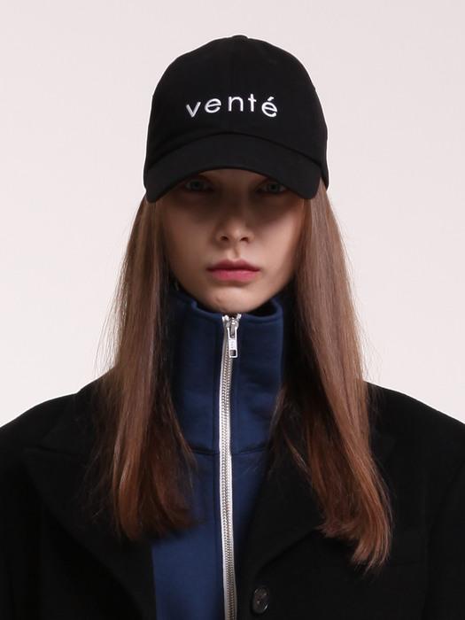 VENTE logo embroided black ball cap