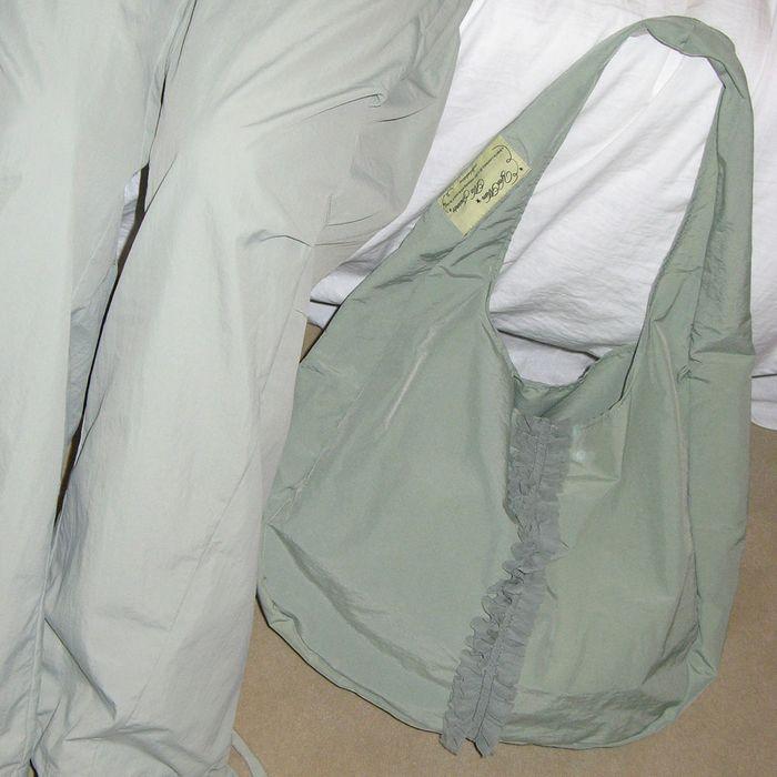 [29EDITION] frill hobo bag (basil)