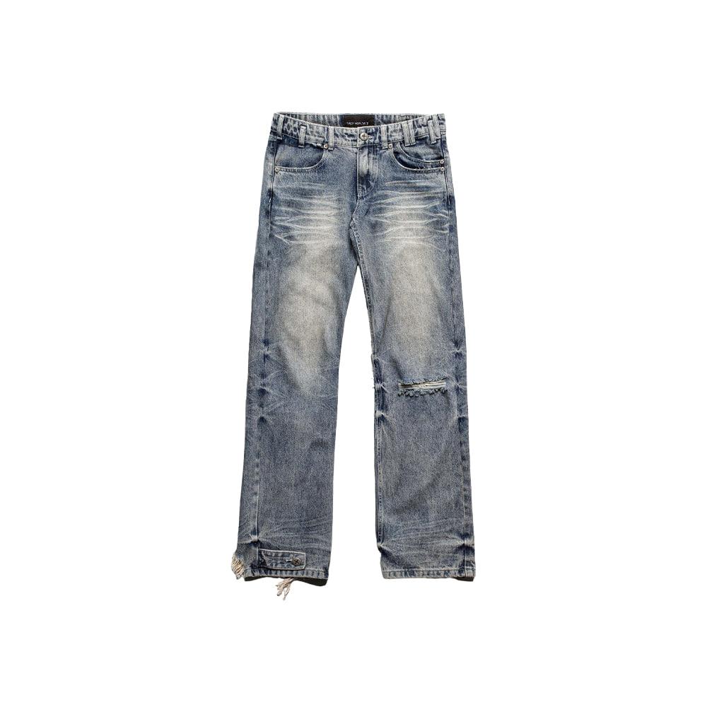 [RACER WORLD WIDE : 레이서 월드 와이드] Slim Low Waist Denim Blue