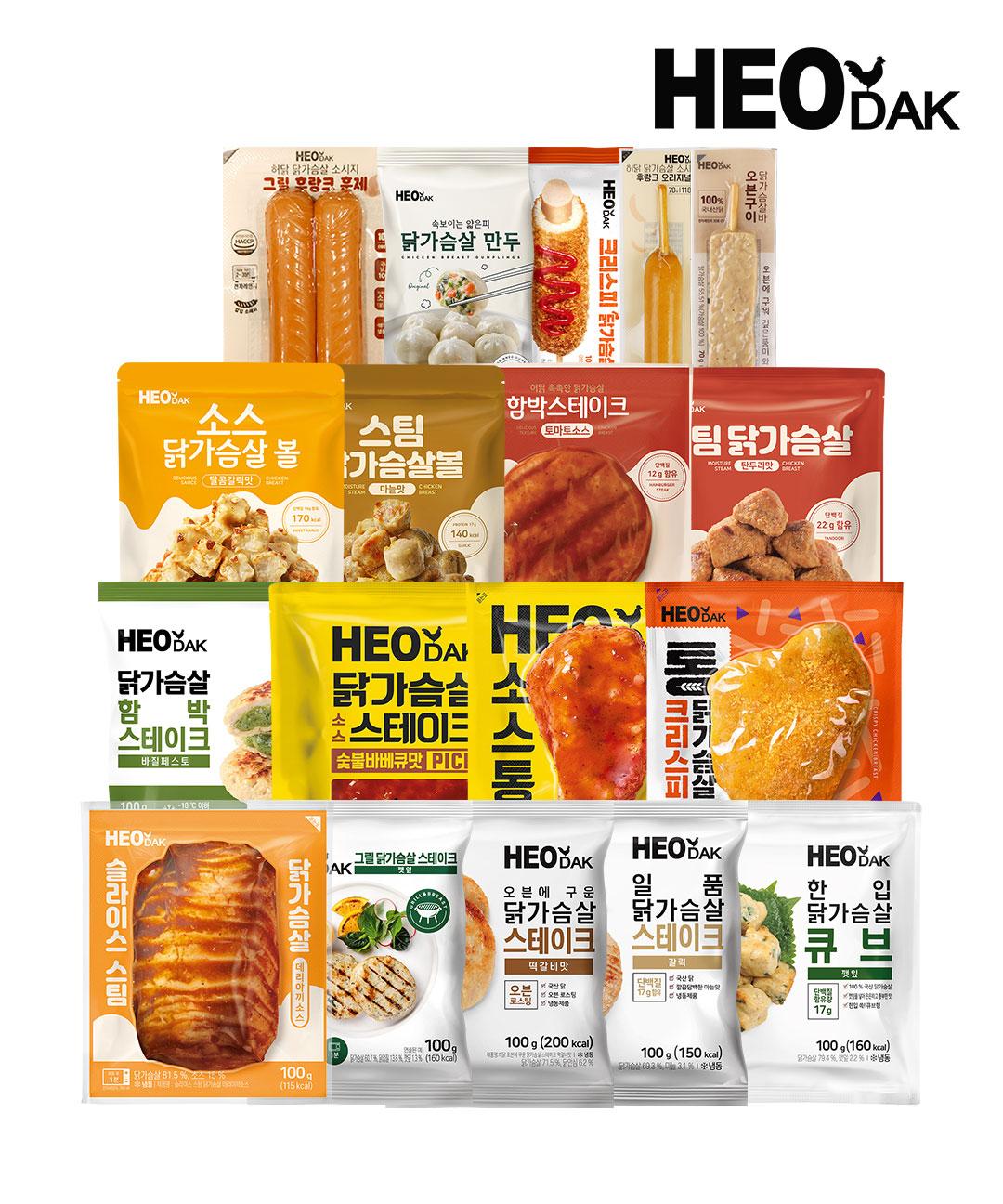 허닭 [허닭] 닭가슴살 베스트 1+1+1+1 골라담기