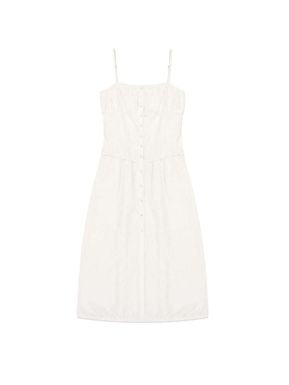 Button Up Lace Dress Off-White