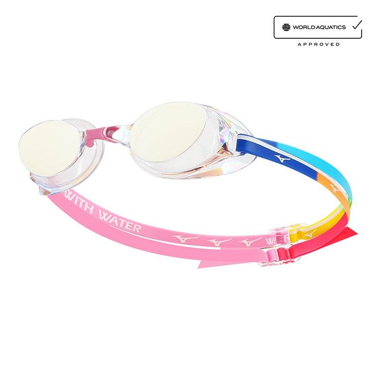 미즈노 엑셀아이 퓨전워터 미러 노패킹 수경 클리어핑크 [N3XEC08108 FINA 인증]