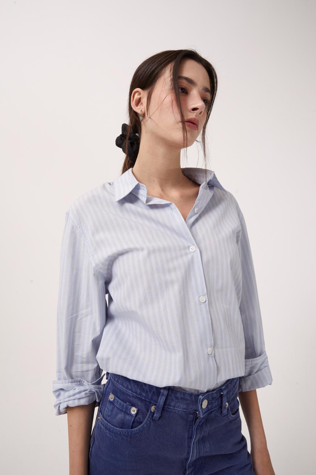 ESSENTIAL POPLIN SHIRTS [SKY BLUE]