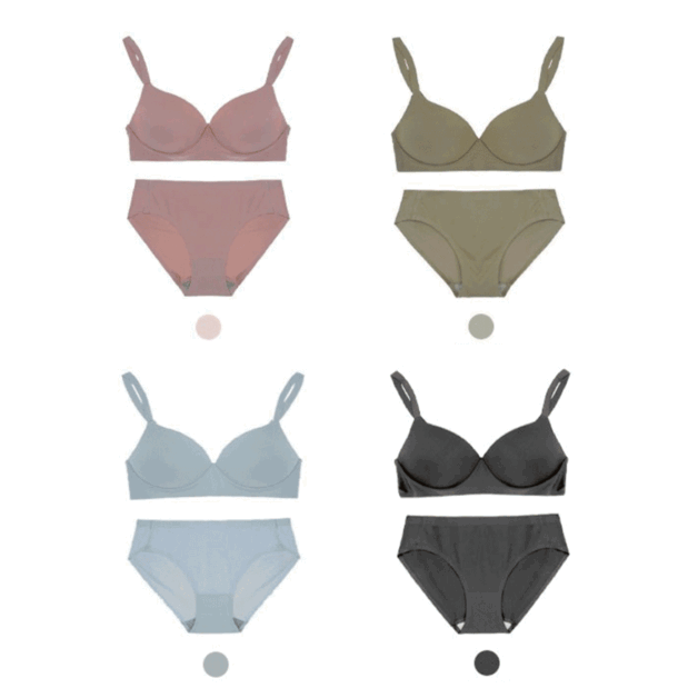 [기획특가] 노와이어 노후크 구름 브라1+팬티2 SET