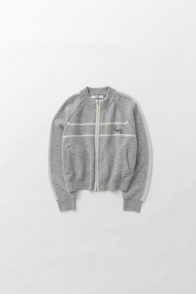 2nd) a lined zip-cardigan (grey)