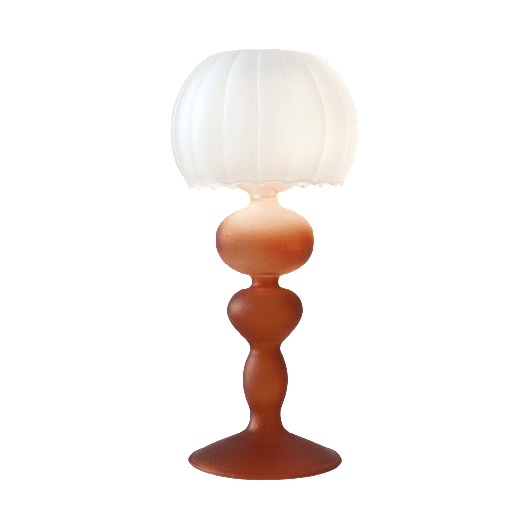 Glass Candle Holder (Brown)