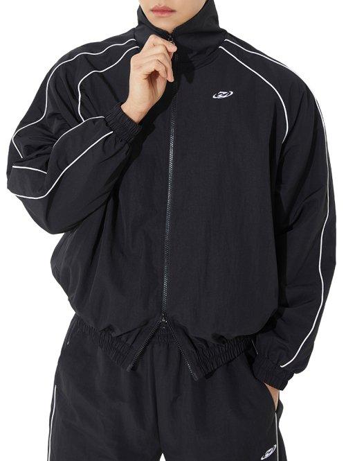 이지 립스탑 파이핑 트랙 자켓 24JK01